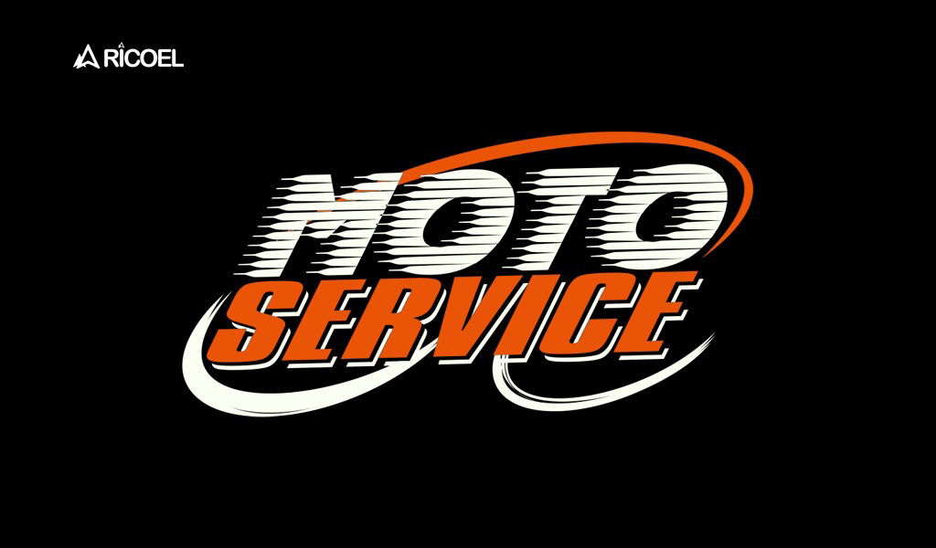 Motorcycle logo moto service
