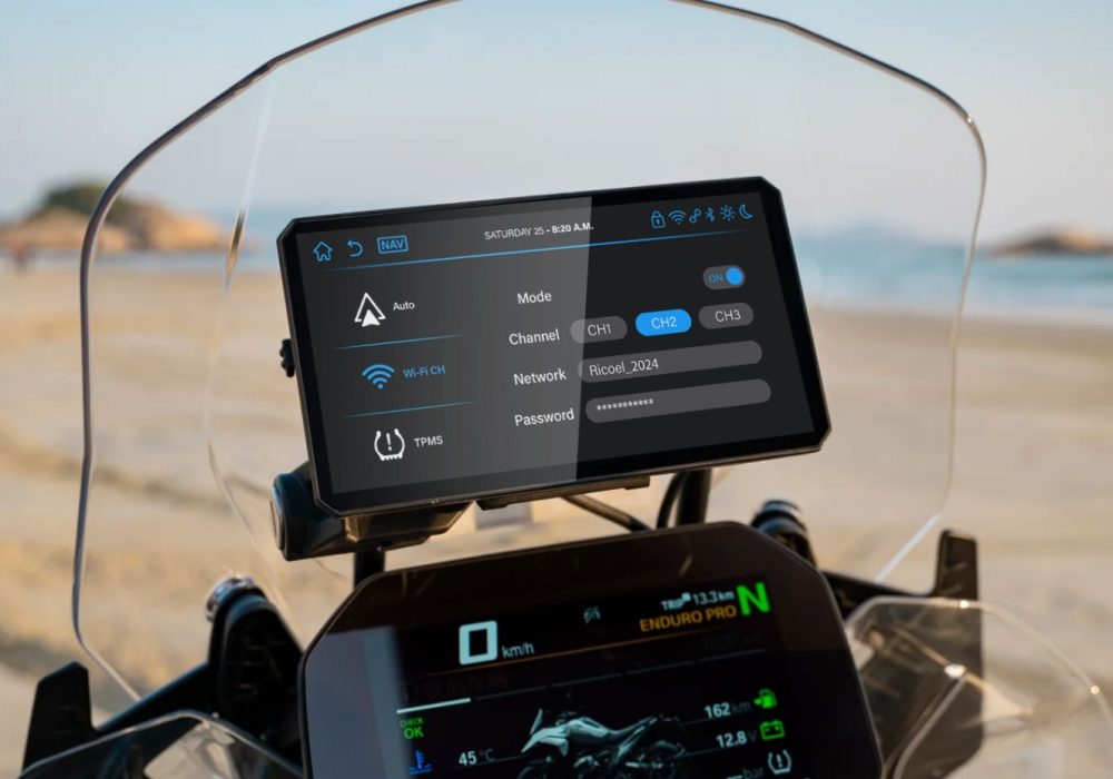 sunlight readable screen for motorcycle