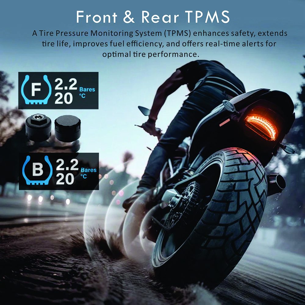 wireless carplay motorcycle TPMS